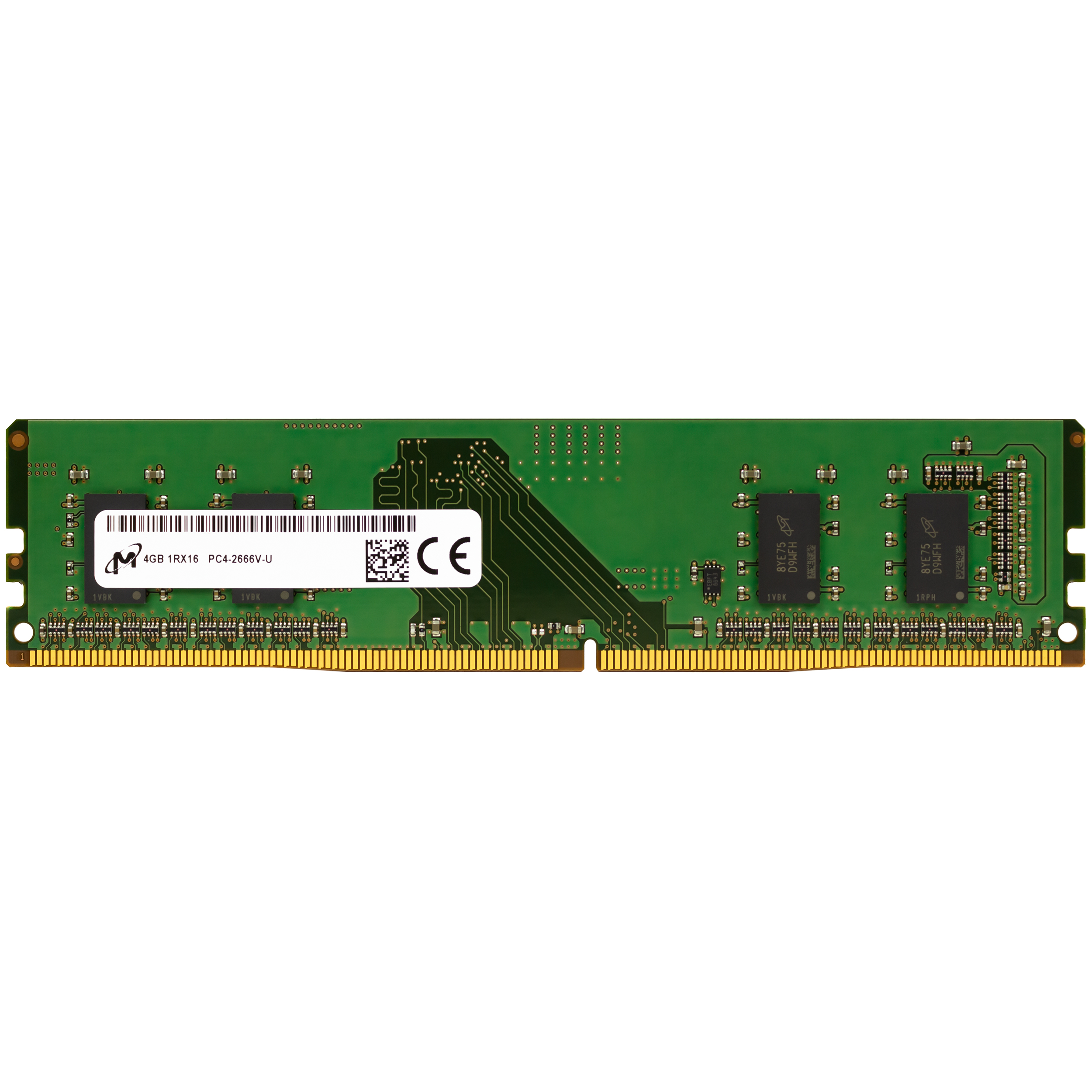 Micron PC4-2666V 4GB×5 20GB Micron 4GB DDR4 2666 MHz PC4-21300 DIMM 288-Pin 1Rx16 Desktop