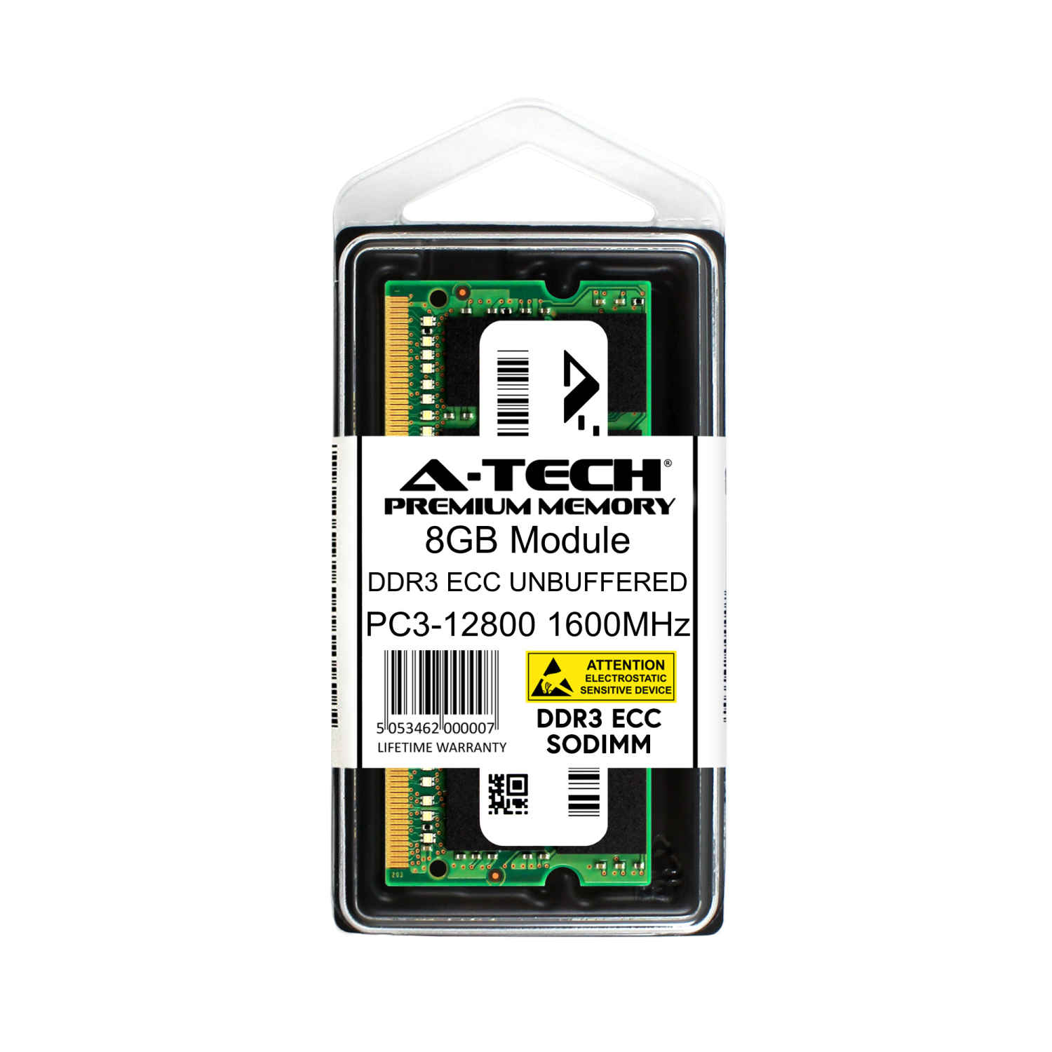 8GB DDR3 PC3-12800 ECC SODIMM (HP 723301-081 Equivalent) Server