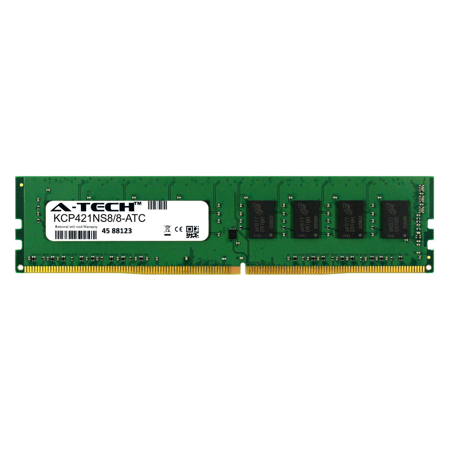 8GB DDR4 PC4-17000 DIMM Replacement for Kingston KCP421NS8/8