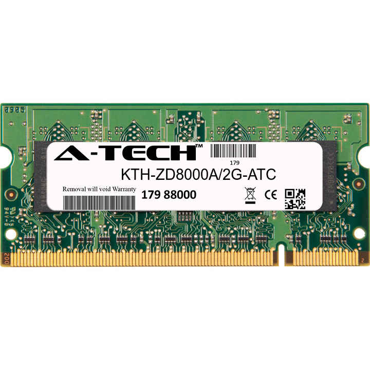 2GB DDR2 PC2-4200 SODIMM (Replacement for Kingston KTH-ZD8000A/2G