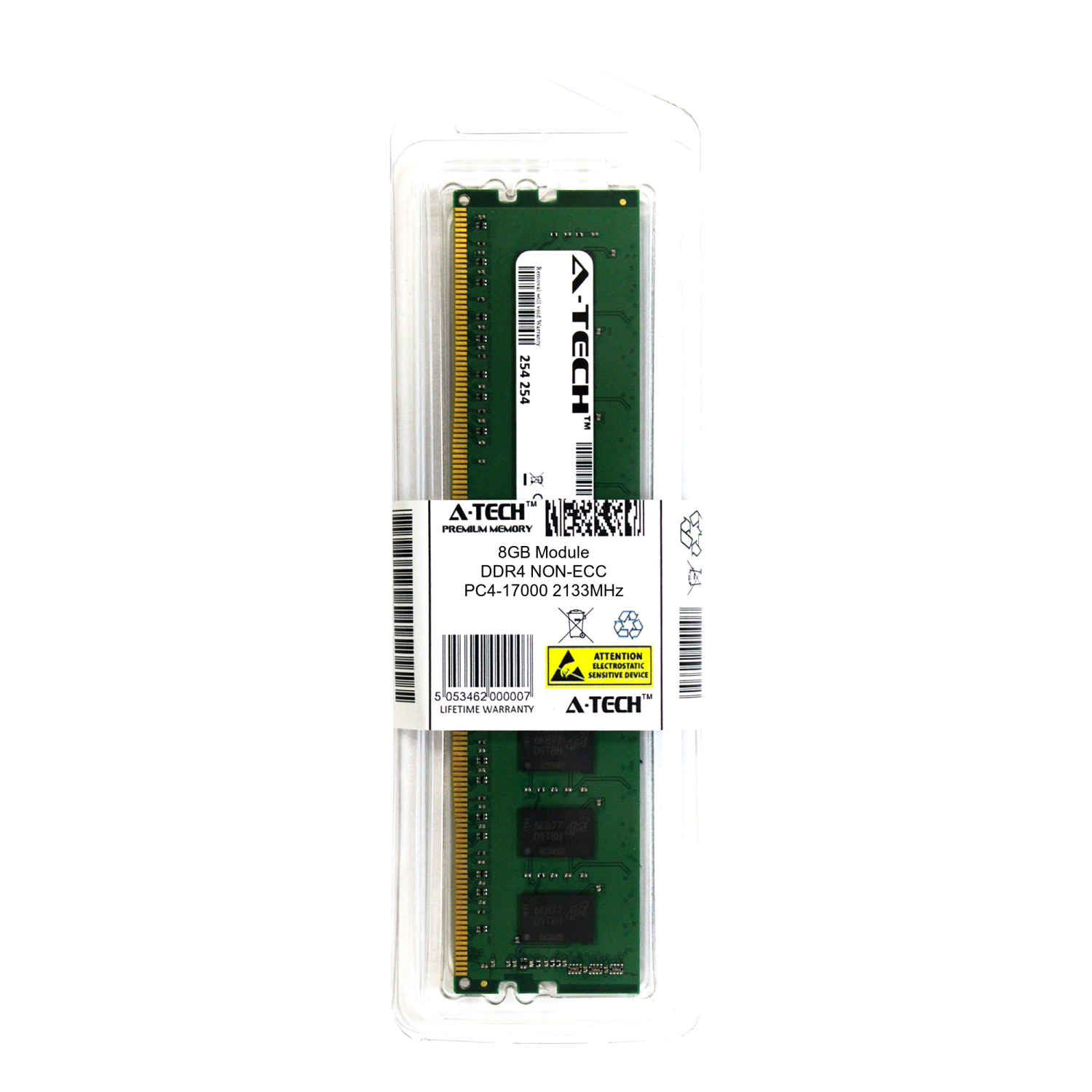 8GB DDR4 PC4-17000 DIMM Replacement for Kingston KVR21N15S8/8