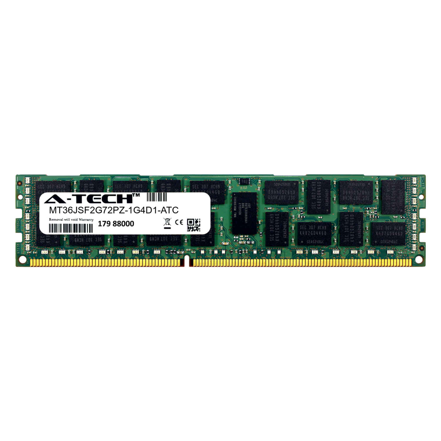 16GB PC3-10600R RDIMM (Micron MT36JSF2G72PZ-1G4D1 Equivalent