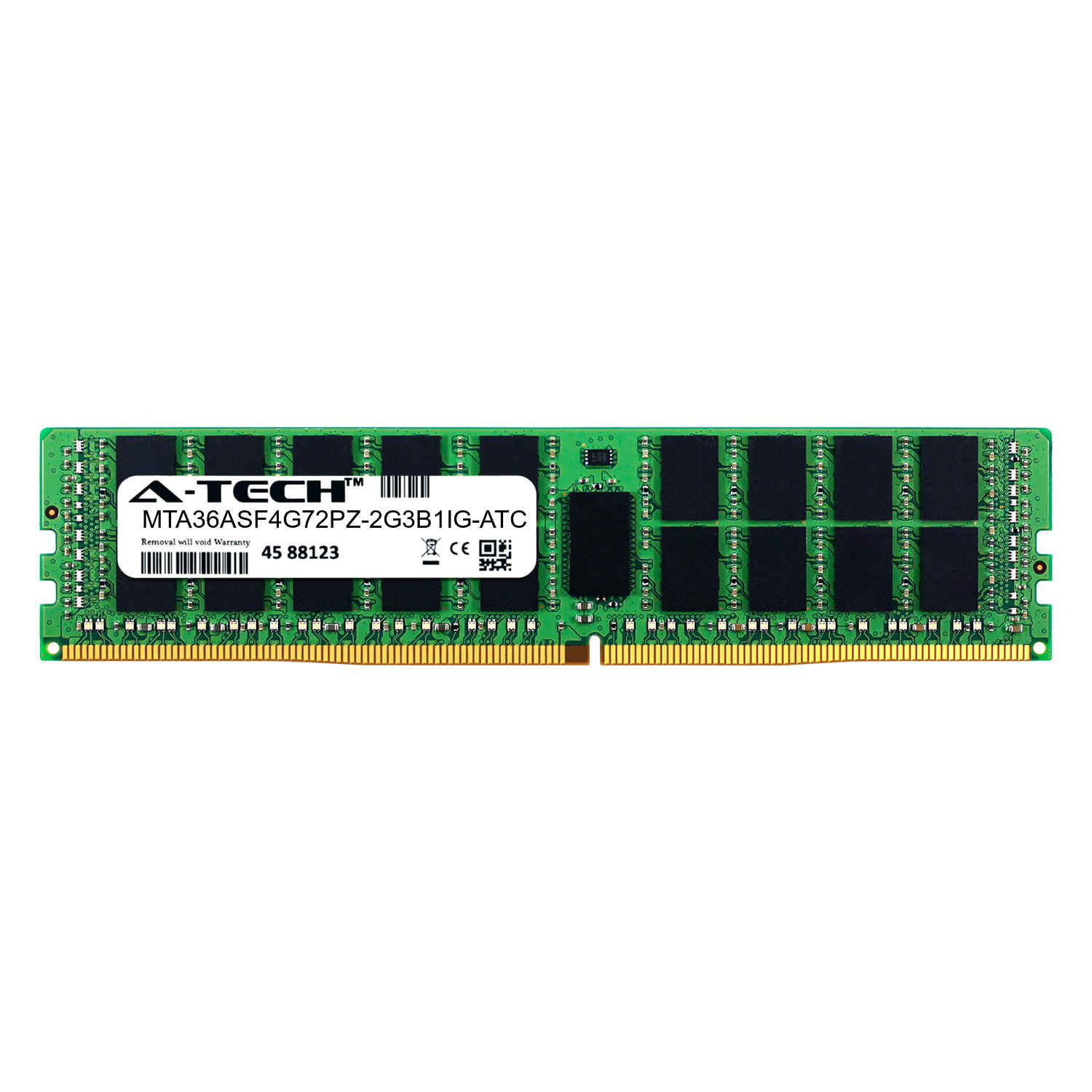 DDR4 2400MHz PC4-19200 ECC Registered RDIMM 2rx4 1.2v A-Tech 32GB Replacement for Micron MTA36ASF4G72PZ-2G3B1 Single Server Memory Ram Stick MTA36ASF4G72PZ-2G3B1-ATC