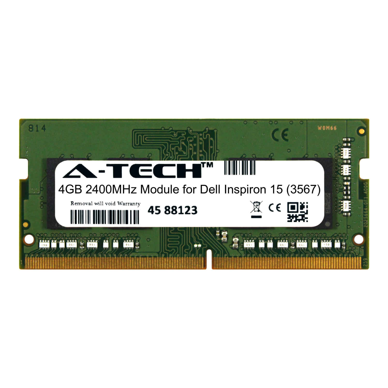 A-Tech 4GB 2400MHz DDR4 RAM for Dell Inspiron 15 (3567) Laptop Notebook