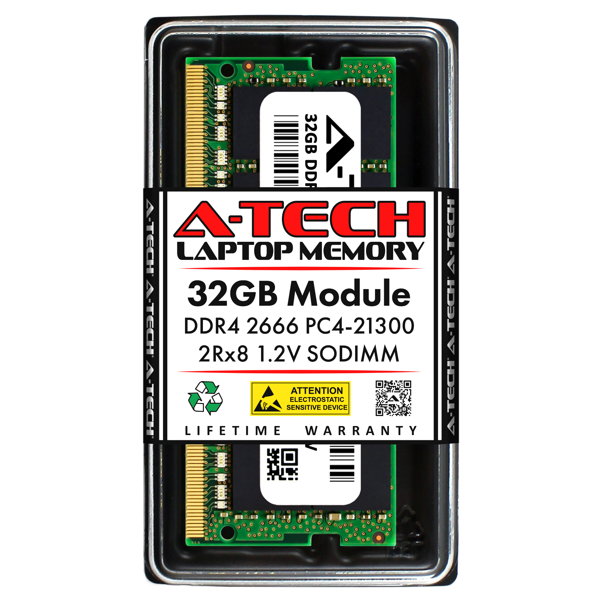 DDR4-2666 PC4-21300 DIMM 32GB メモリー ATECH-SODIMM-DDR4-NON-ECC-32GB
