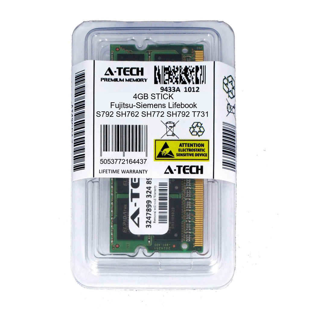 New 4GB Memory DDR3 for FUJITSU-SIEMENS Lifebook T series T5010