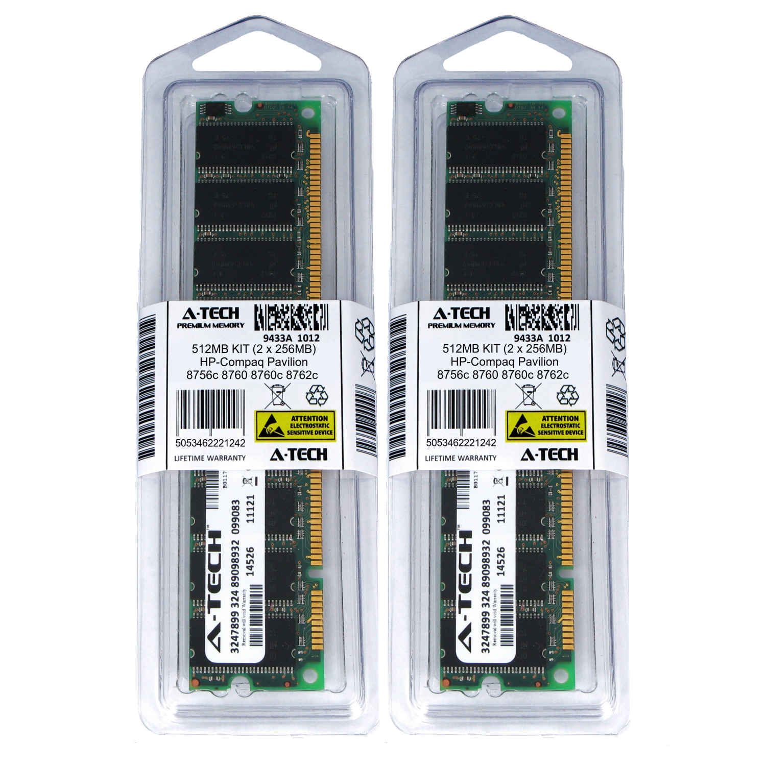 512MB KIT 2 x 256MB HP Compaq Pavilion N5461 N5462 N5470 N5472 Ram Memory