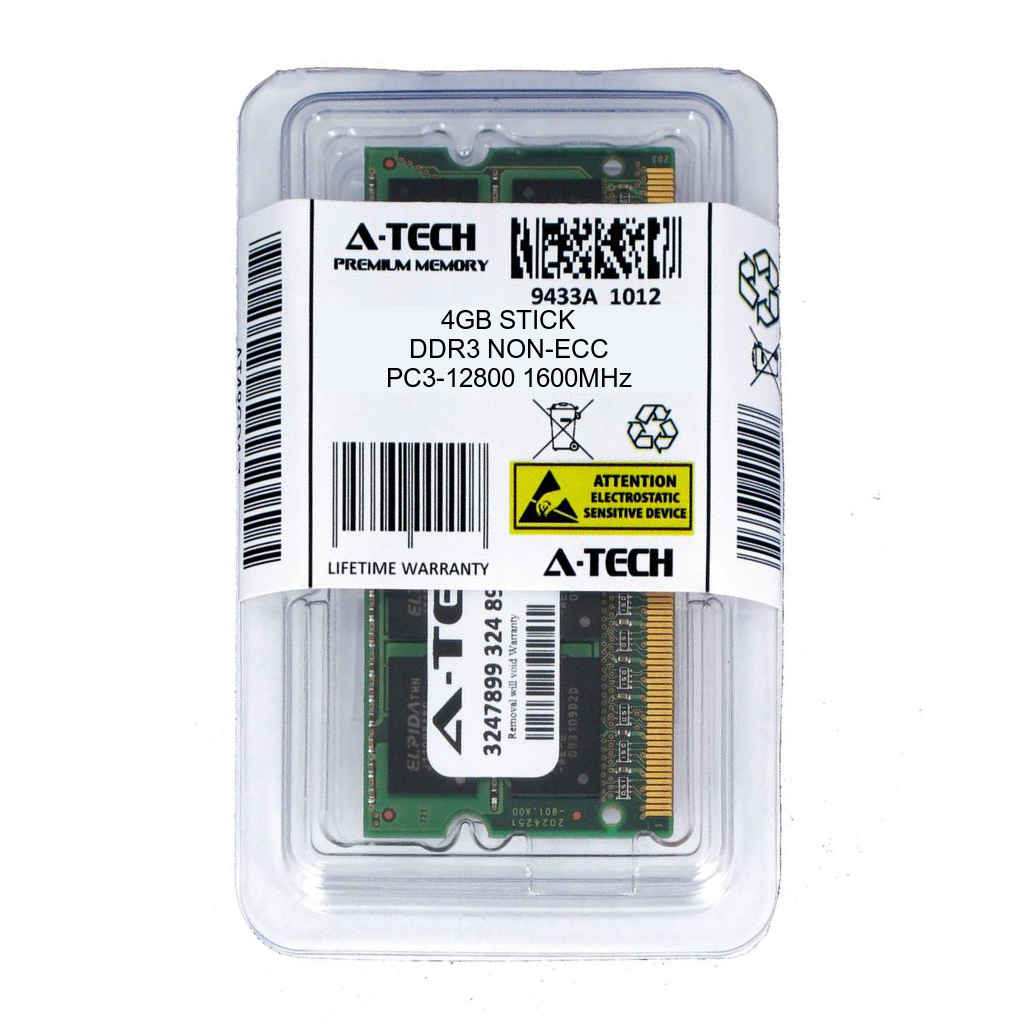 A-Tech 8GB RAM for HP 15 Series 15-F100DX DDR3 1600MHz SODIMM PC3-12800 204-Pin Non-ECC Memory Upgrade Module