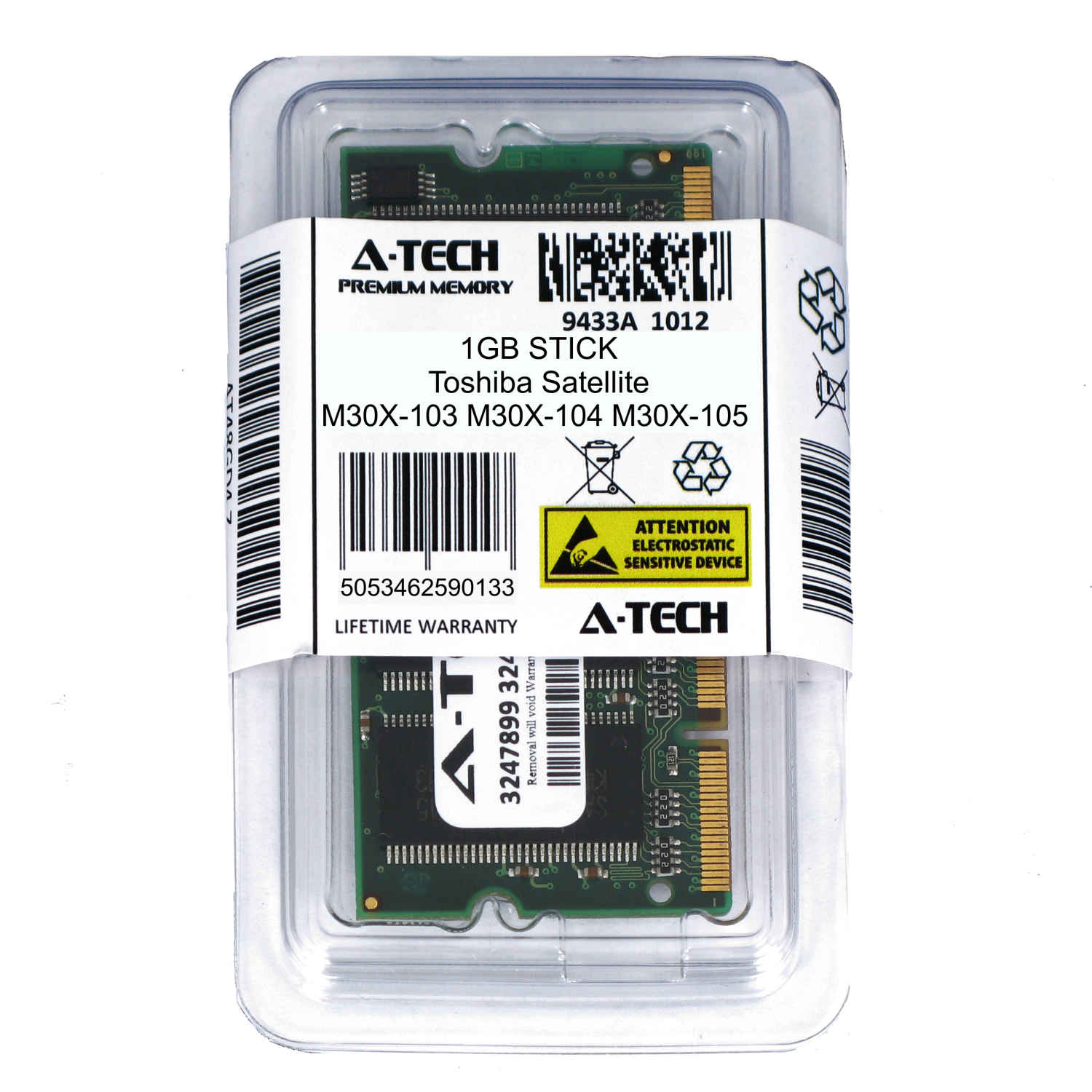 1GB SODIMM Toshiba Satellite M30X-103 M30X-104 M30X-105 M30X-111 Ram Memory